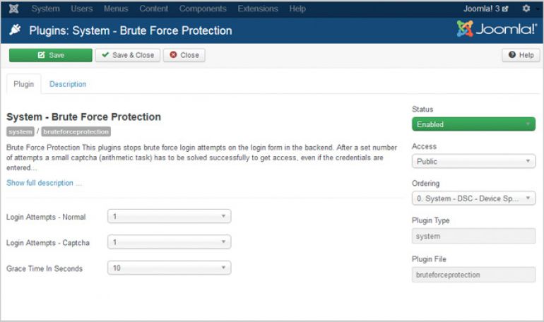 Seguretat per CMS - Brute Force Stop