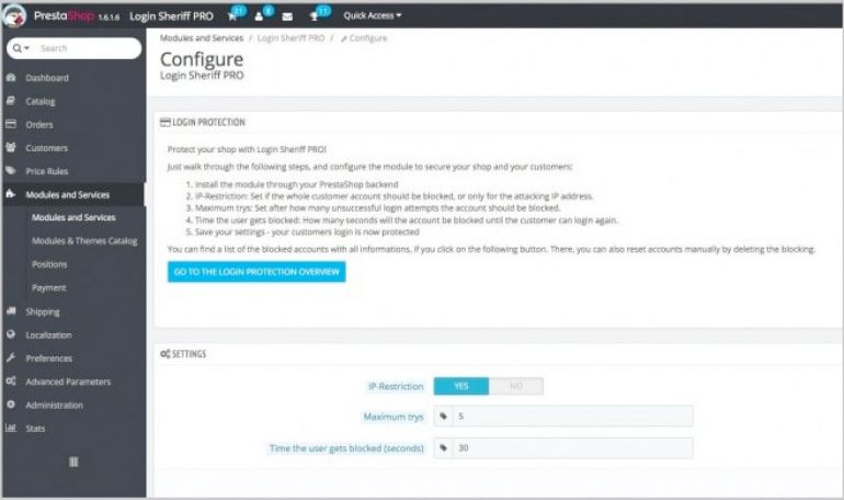 Seguretat per CMS - Login Sheriff PRO